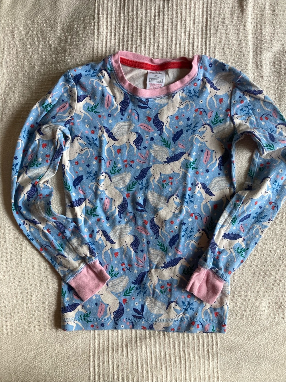 Mini Boden unicorn pegasus pajama top 9Y 134cm